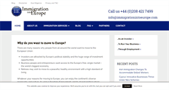 Desktop Screenshot of immigrationintoeurope.com